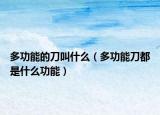 多功能的刀叫什么（多功能刀都是什么功能）