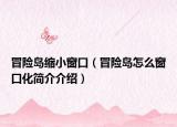 冒險島縮小窗口（冒險島怎么窗口化簡介介紹）