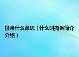 扯番什么意思（什么叫撕番簡(jiǎn)介介紹）