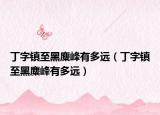 丁字鎮(zhèn)至黑麋峰有多遠(yuǎn)（丁字鎮(zhèn)至黑麋峰有多遠(yuǎn)）