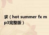 求（hot summer fx mp3完整版）