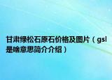 甘肅綠松石原石價(jià)格及圖片（gsl是啥意思簡介介紹）