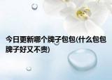 今日更新哪個牌子包包(什么包包牌子好又不貴)