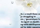 As（a result these countries are always struggling to ______ their repayments； government finances that could be spent on health education and long-term development are instead used for debt repayment．（　?。〢.dive right inB. catch up onC. push ahead withD. s