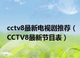 cctv8最新電視劇推薦（CCTV8最新節(jié)目表）