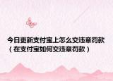 今日更新支付寶上怎么交違章罰款（在支付寶如何交違章罰款）