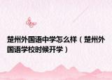楚州外國語中學(xué)怎么樣（楚州外國語學(xué)校時(shí)候開學(xué)）