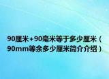 90厘米+90毫米等于多少厘米（90mm等余多少厘米簡介介紹）