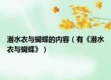 潛水衣與蝴蝶的內容（有《潛水衣與蝴蝶》）