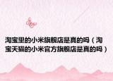 淘寶里的小米旗艦店是真的嗎（淘寶天貓的小米官方旗艦店是真的嗎）