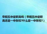 阜陽五中是職高嗎（阜陽五中是職高還是一中東校?什么是一中東校?）