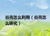 谷殼怎么利用（谷殼怎么碳化）