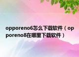 opporeno6怎么下載軟件（opporeno8在哪里下載軟件）