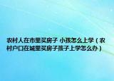 農(nóng)村人在市里買房子 小孩怎么上學(xué)（農(nóng)村戶口在城里買房子孩子上學(xué)怎么辦）