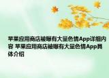 蘋果應(yīng)用商店被曝有大量色情App詳細(xì)內(nèi)容 蘋果應(yīng)用商店被曝有大量色情App具體介紹