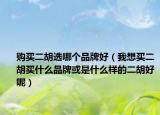 購買二胡選哪個品牌好（我想買二胡買什么品牌或是什么樣的二胡好呢）