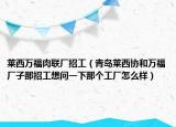 萊西萬福肉聯(lián)廠招工（青島萊西協(xié)和萬福廠子那招工想問一下那個(gè)工廠怎么樣）
