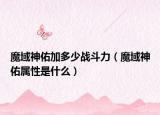 魔域神佑加多少戰(zhàn)斗力（魔域神佑屬性是什么）