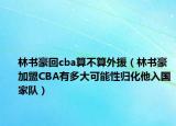 林書豪回cba算不算外援（林書豪加盟CBA有多大可能性歸化他入國家隊）