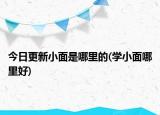 今日更新小面是哪里的(學(xué)小面哪里好)