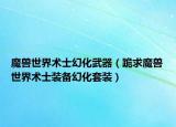 魔獸世界術(shù)士幻化武器（跪求魔獸世界術(shù)士裝備幻化套裝）