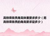 高鐵乘務(wù)員身高體重要求多少（男高鐵乘務(wù)員的身高要求是多少）