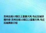 蘇州出現(xiàn)12級以上雷暴大風(fēng) 烏云壓城詳細(xì)內(nèi)容 蘇州出現(xiàn)12級以上雷暴大風(fēng) 烏云壓城具體介紹