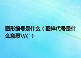 圖形編號(hào)是什么（圖樣代號(hào)是什么意思\
