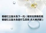 看破紅塵敲木魚下一句（骨灰玩家佛系局看破紅塵敲木魚是什么意思.求大神求解）
