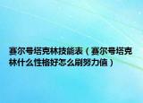 賽爾號塔克林技能表（賽爾號塔克林什么性格好怎么刷努力值）