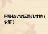 紐曼k97實(shí)際是幾寸的（求解）
