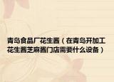 青島食品廠花生醬（在青島開加工花生醬芝麻醬門店需要什么設(shè)備）