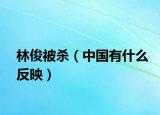 林俊被殺（中國(guó)有什么反映）