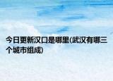 今日更新漢口是哪里(武漢有哪三個(gè)城市組成)