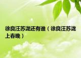徐良汪蘇瀧還有誰(shuí)（徐良汪蘇瀧上春晚）