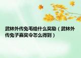 武林外傳兔毛給什么獎勵（武林外傳兔子嘉獎令怎么得到）