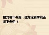 猛龍哪年奪冠（猛龍這賽季能否拿下60勝）