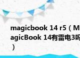 magicbook 14 r5（MagicBook 14有雷電3嗎）