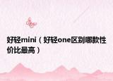 好輕mini（好輕one區(qū)別哪款性價(jià)比最高）