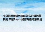 今日更新榮耀9xpro怎么升級鴻蒙系統(tǒng) 榮耀9xpro如何升級鴻蒙系統(tǒng)