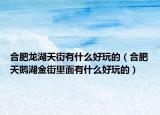合肥龍湖天街有什么好玩的（合肥天鵝湖金街里面有什么好玩的）