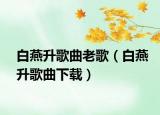 白燕升歌曲老歌（白燕升歌曲下載）