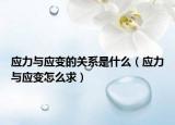 應力與應變的關系是什么（應力與應變怎么求）
