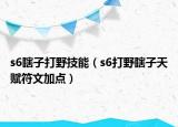 s6瞎子打野技能（s6打野瞎子天賦符文加點(diǎn)）