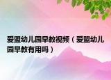 愛盟幼兒園早教視頻（愛盟幼兒園早教有用嗎）