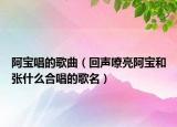 阿寶唱的歌曲（回聲嘹亮阿寶和張什么合唱的歌名）