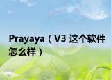 Prayaya（V3 這個(gè)軟件怎么樣）