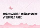 黑莓key2缺點(diǎn)（黑莓key1和key2區(qū)別簡介介紹）