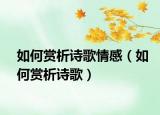 如何賞析詩(shī)歌情感（如何賞析詩(shī)歌）