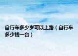 自行車多少歲可以上路（自行車多少錢一臺）
